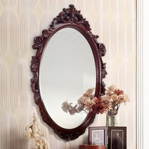 [더리체] [착불상품] 클레식 빈티지 엔틱 장미 거울, 없음