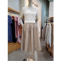온앤온 W몰 온앤온 져지 배색 원피스 JW1MO329