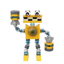 MOC-마이 싱잉 몬스터 Wubbox 빌딩 블록 모델 공포 만화 음악, A0494Y03 77PCS