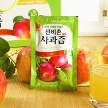 싱싱 싱싱 선비촌 100%사과즙 100포 (알뜰포장), 상세 설명 참조, 단일옵션