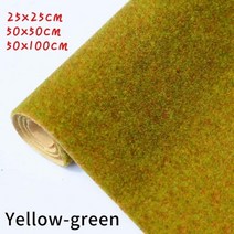 인조 잔디 조경 잔디 매트 모델 기차 not adhesive 풍경 레이아웃 잔디 디오라마 액세서리 25x25 50x50cm 50x100cm, 연두색, 25x25cm