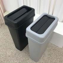 대형 업소용 매장용 슬림 쓰레기통 50리터 70리터 100리터, 회색, M형뚜껑포함, 50L