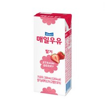 매일유업 멸균우유 딸기 48팩, 200ml, 48개