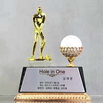 좋은상패 순금판 홀인원트로피 이글패 싱글패 골프트로피 JH21