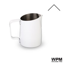 벨크리머 스팀 피처 샷잔 WPM 혜가라 꽃항아리 450CC 커피라 꽃컵 우유거품컵 라꽃 우유항아리 스텐 빗살 뾰족한 입 둥근, 18 칠백구이450CC【부리】HC7107W