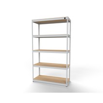 울트라랙 가로120x깊이50x높이210cm 5단 무볼트앵글 조립식앵글 선반 베란다선반 철제선반 가구, 백색