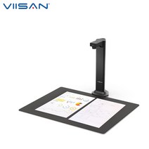 북스캐너 북스캔 책스캔 셀프북스캔 VIISAN-DL8 A3 13mp 문서 카메라 스캐너 USB 북 비대칭 조명 기술 OCR, 01 Black