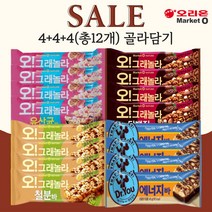 오리온 마켓오 오 그래놀라바 유산균바 철분바 단백질바 에너지바 4종 4+4+4(총12개) 골라담기, 단백질바40g x 4개, 철분바35g x 4개, 유산균바35g x 4개