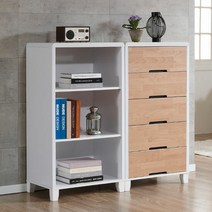 네베 1200 수납장 세트, 색상:오크화이트