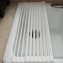 싱크롤 싱크대 실리콘 롤건조매트, 화이트