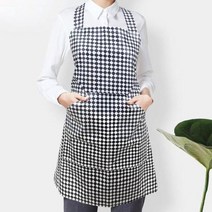 [SJ] H형 체크 방수 앞치마 배식용 청소용 세척용 서빙 ( SJ 42000EA ), 본상품