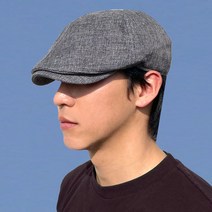 빅사이즈 더블린 린넨 밴딩 헌팅캡 4컬러 어르신 중년남자 할아버지 노인 베레모 모자 골프 남자 여자 여름