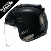 SOL 헬멧 27S SOLID BLACK, L