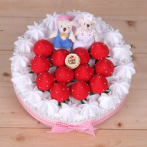 [펠트친구] 웨딩딸기케익(솜포함)