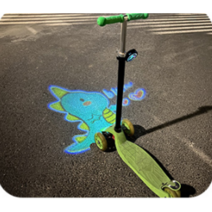 킥보드 다이내믹 프로젝션 라이트 어린이 자전거 프로젝터 전기차 충전 나이트 라이드 플래시 마운틴 라이트 전동차 오토바이, 기본형 피카츄