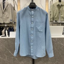 리버클래시 22S/S 블루 린넨터치 레귤러핏 헨리넥 셔츠 (LIS 31812)
