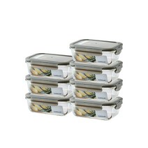 락앤락 오븐글라스 내열유리 밀폐용기 7종세트+전자렌지반찬통 - 냉장고.냉동실정리 야채소분보관 계란찜기 레인지