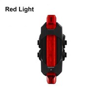 자전거 라이트 전조등 usb충전식 led 테일 usb 충전식 산악 안전 경고 전면 및 후면 깜박이는 조명 야간 라이딩 액세서리, 빨간색