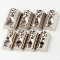 20PCS/10PCS M3 M4 M5 M6 M8 T 스프링 너트 2020 3030 4040 4545 알루미늄 프로파일 용 반원형 탄성 블록, 13 40s M8 10Pcs