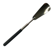 1 pc 금속 구둣주걱 전문 조정 가능한 핸들 구두 경적 스테인레스 스틸, bk 스타일2
