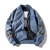 NASA 파일럿 미공군 스트릿 남자항공점퍼 자수패치 캐주얼자켓