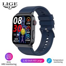 스마트워치 스마트 워치 남자 심전도 모니터 체온 스마트워치 I68 방수 피트니스 트래커, Blue 2_smart health watch