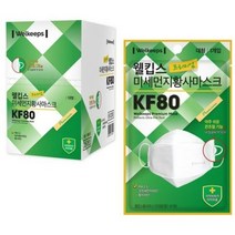 웰킵스 프리미엄 미세먼지황사마스크 대형 KF80, 1개입, 25개, 화이트