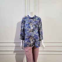 포라리 포라리 둥근카라 인견 블라우스 L225090 (7월 기간 세일)