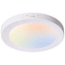 Cloudy Bay 3 색 온도 LED 플러시 마운트 천장 조명 7.5 인치 120V 12W 840LM 디밍 가능 CRI 90 3000K, 1에서 3000k4000k5000k, 한 사이즈