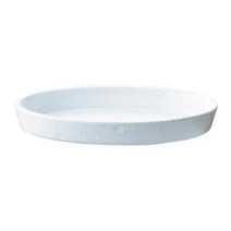 Royal Oval Gratin Plate 44cm White No.200, 1개, 상품명참조