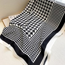 분위기 여신 쁘띠 실크 스카프 미니 대형 정사각형 여성 방도 까레 울 머플러 명품스타일 스카프 레터링 도트 체크 방도 트윌리 8