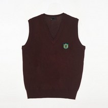 자주색 조끼 (잠실고) 교복조끼 교복 학생복