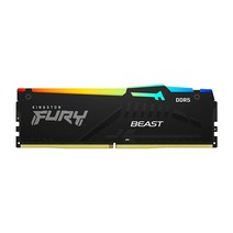 Kingston Fury 비스트 RGB 16GB 5200MT/s DDR5 CL40 DIMM 데스크탑 메모리(2개 키트) | 인텔 XMP 3.0 | 적외선 동기화 기술 | 오버클럭, 16GB (2x8GB)_5200MT/s