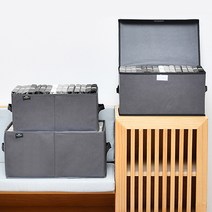 달자샵 대용량 수납 다용도 패브릭리빙박스 계절옷 장난감 정리함 덮개 상자, 중, 1Pcs