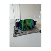 살로몬 고글 스키 Salomon Goggles - XVIEW black/ML Green Solar New with Tag GREAT DEAL