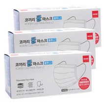 국내생산 코끼리 쿨 일회용 마스크 대형 화이트 50매*3개