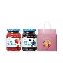 복음자리 실속형선물세트 45도딸기잼350g+45도블루베리잼350g, 상세페이지 참조