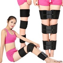 BUyuS발목고정 허벅지 휜다리 3중다리보정벨트 오다리굿딜 브이숍, 3중다리보정벨트-블랙(FREE)