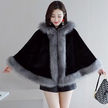 FANSYLI 여성 망토 짧은 코트 가을과 겨울 새로운 패션 두꺼운 작은 모직 코트 205 9A20
