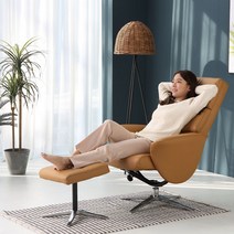 제이나 아이리스 싱글 리클라이너 소파, 브라운