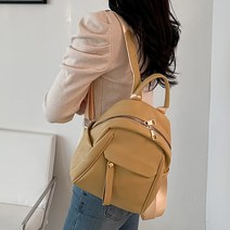 셀러브나인 엘로 무지 미니 백팩 가벼운 배낭 여성 여자