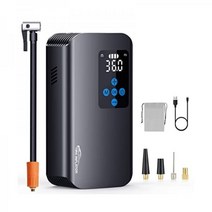 Nulksen 타이어 팽창기 휴대용 공기 압축기 7800mAh 배터리가 장착된 자동차 타이어용 150PSI 무선 펌프 자전거 모터 볼용 압력 게이지 LED 라이트가 있는 디지털