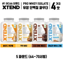 싸이베이션 Scivation 엑스텐드 Xtend Pro Whey Isolate 프로 웨이 단백질 파우더 1.8lbs / 5lbs 다양한 맛 4종, 바닐라 아이스크림, 5파운드 1개입