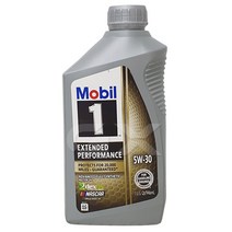 모빌원 익스텐디드 퍼포먼스 5W30 1qt A5B5 SN PLUS 가솔린 엔진오일, 1개