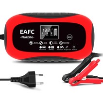 주행충전기 EAFC-자동차 배터리 충전기 12V 8A 완전 자동 스마트 충전 LCD 디지털 디스플레이 펄스 수리 자동차 오토바이 젤 AGM Wet, [01] EU Plug, 01 EU Plug