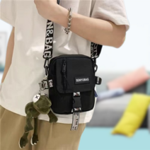 캐주얼 가벼운 남여공용 슬링백 키링 크로스백