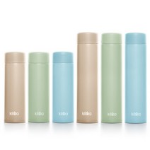 브랜드없음 (1+1)클리나 보온보냉 스텐 포켓 미니 텀블러 200ml, 02.포켓 미니 200ml/민트 1+1