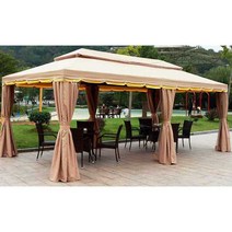 캐노피천막 야외 창고 포장마차 그늘막 행사용 접이식, 고급한쪽4x4m-기둥10cm(커튼+천)