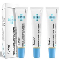 습진 초본 습진 건선 크림 항균 피부염 치료 안티 가려움 릴리프 스킨 러쉬 자극 알레르기, 3개, 20g