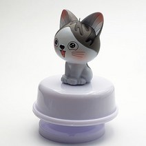 크리스마스 수동 오르골 고양이 회전 뮤직박스 소품 선물, 단일제품